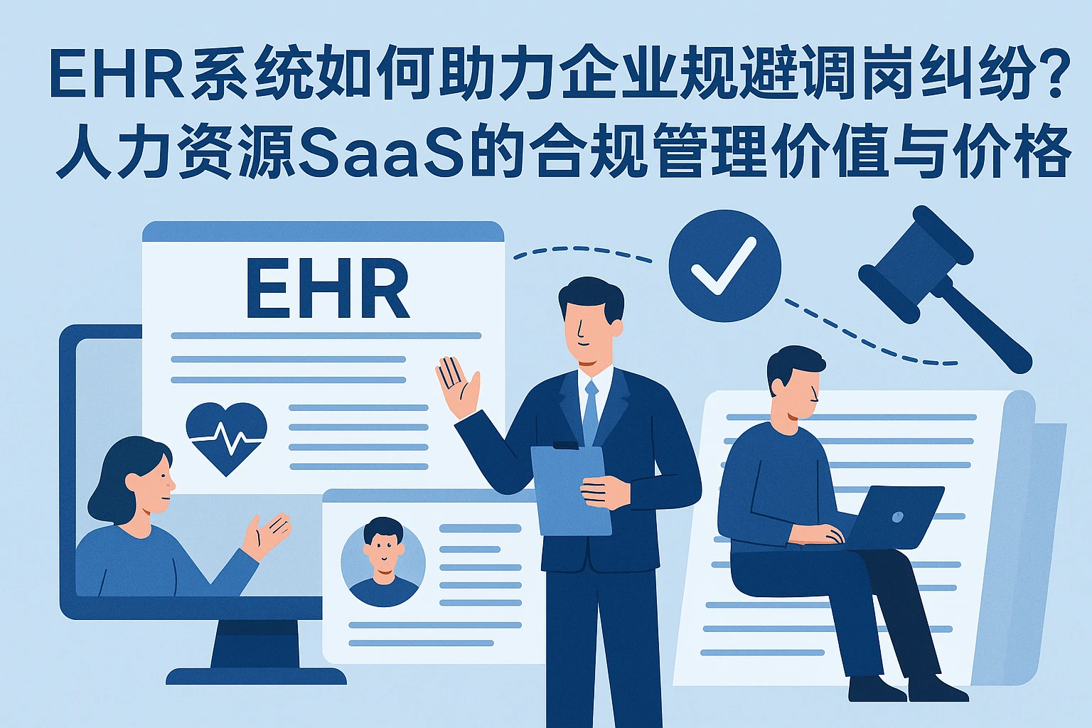 EHR系统如何助力企业规避调岗纠纷?人力资源SaaS的合规管理价值与价格考量