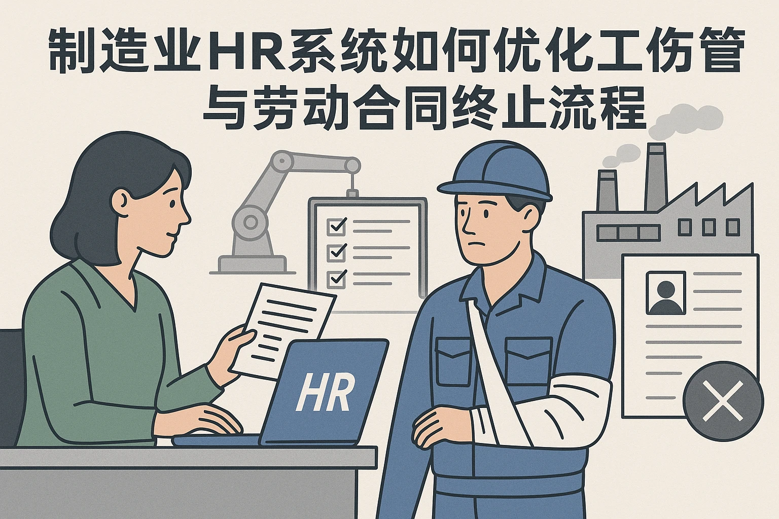 制造业HR系统如何优化工伤管理与劳动合同终止流程