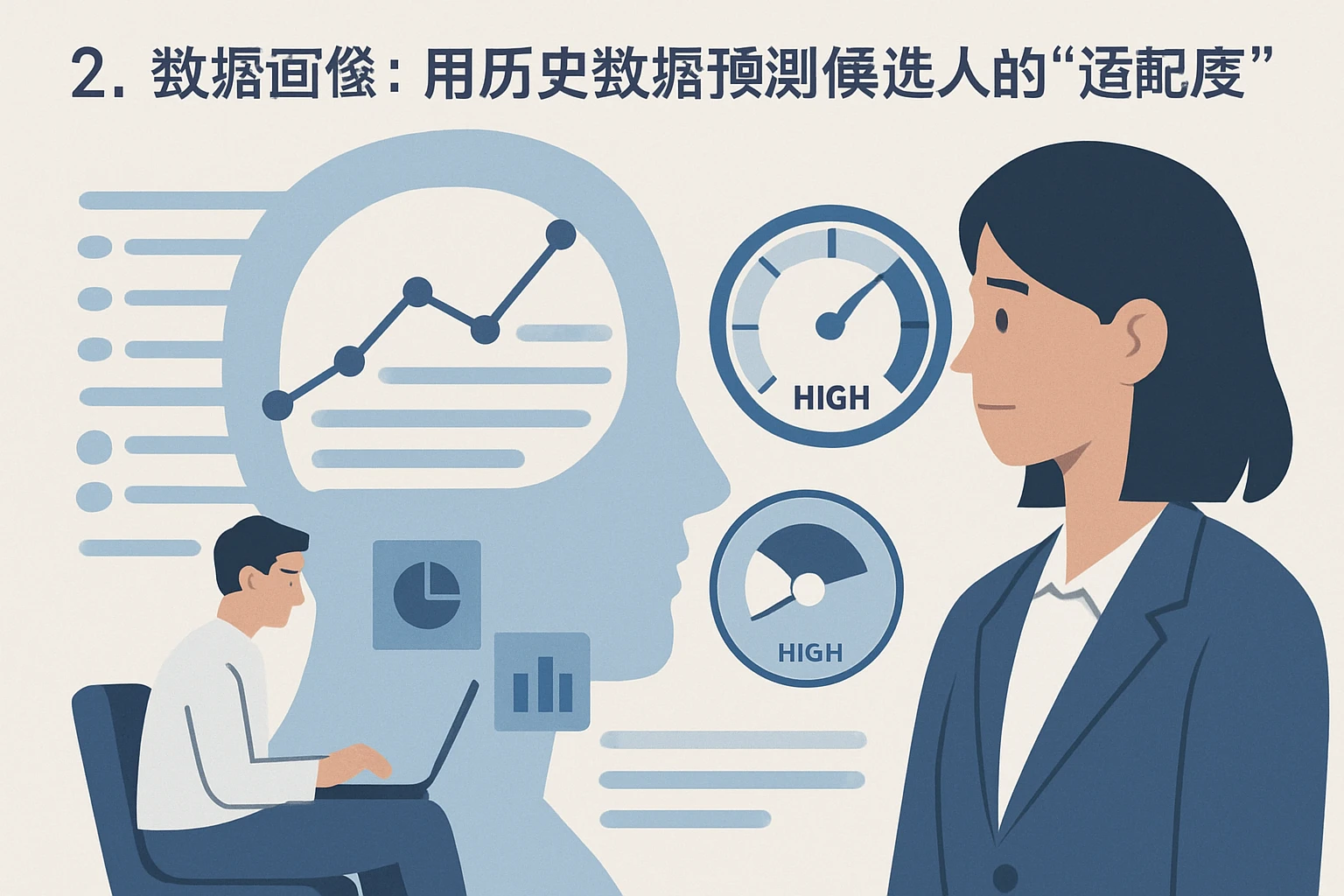 2. 数据画像:用历史数据预测候选人的“适配度”
