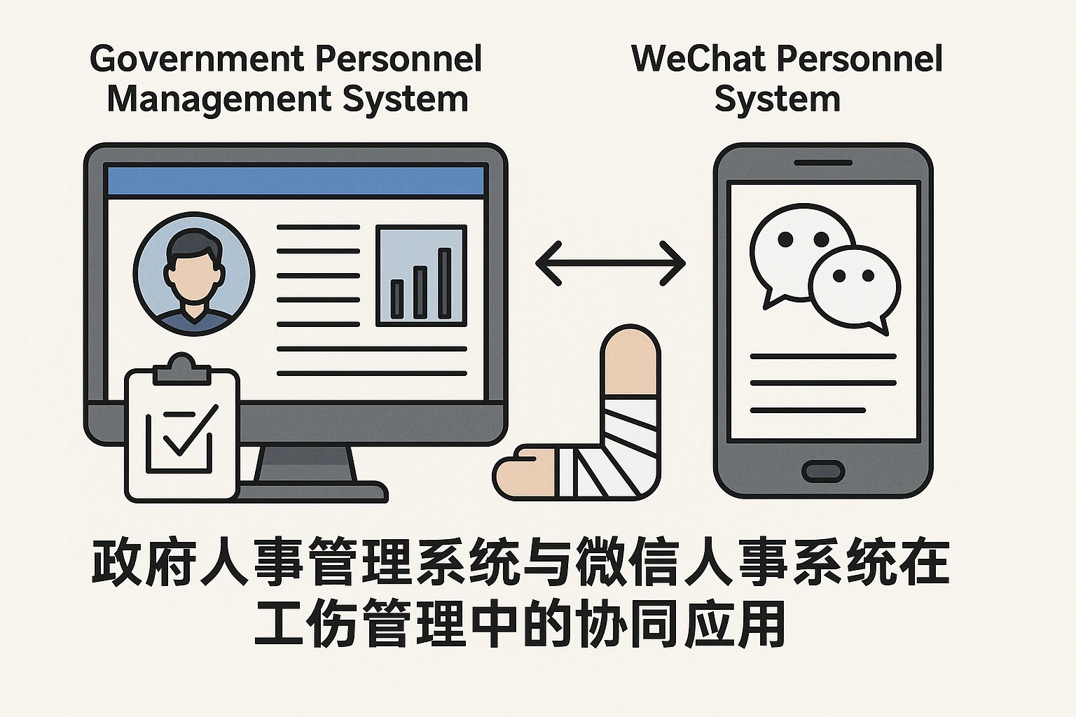 政府人事管理系统与微信人事系统在工伤管理中的协同应用