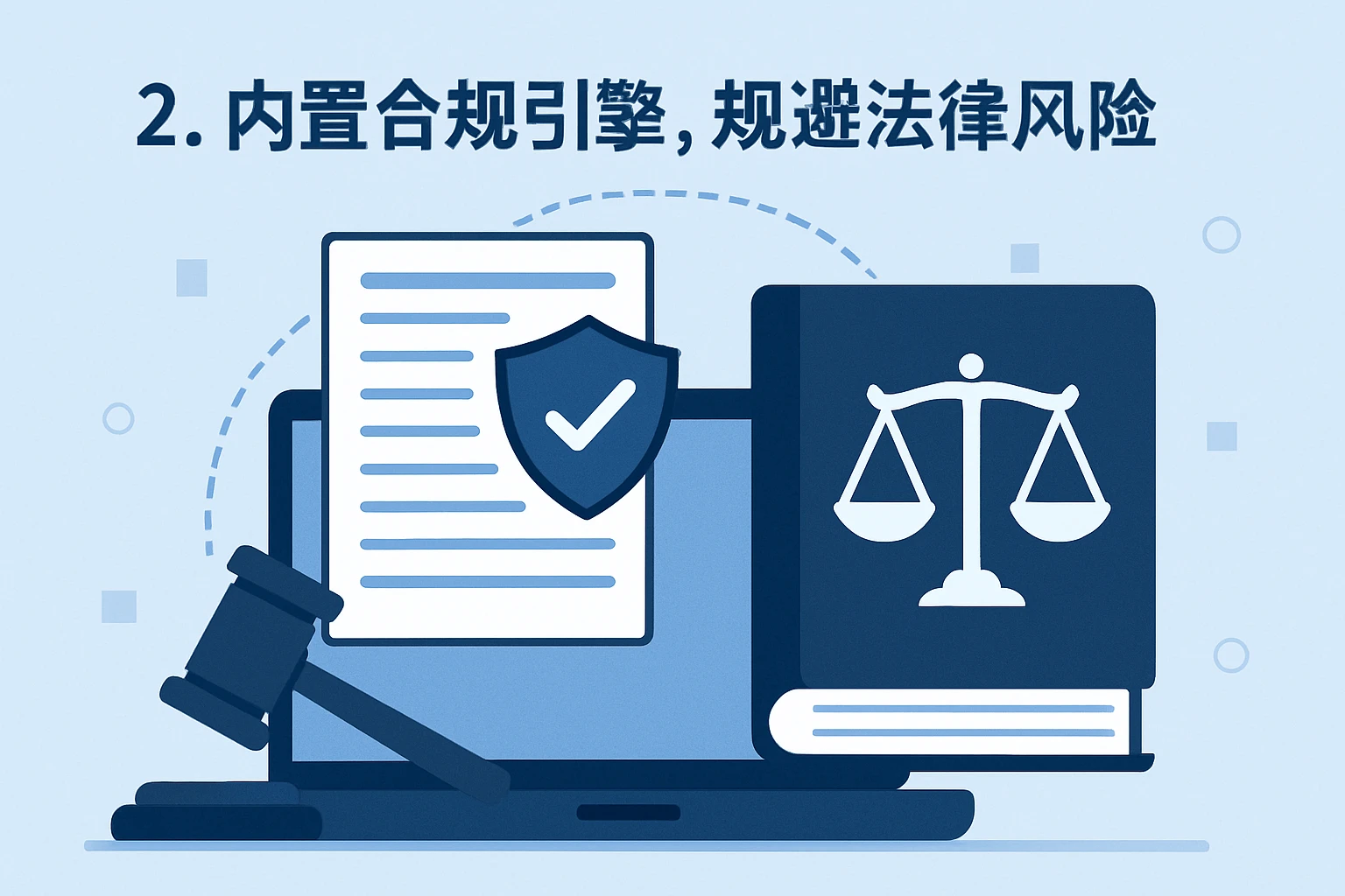 2. 内置合规引擎,规避法律风险