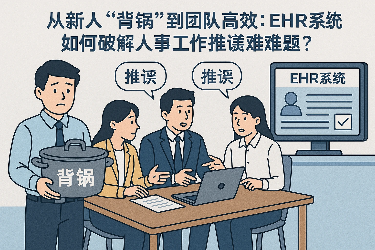 从新人“背锅”到团队高效:EHR系统如何破解人事工作推诿难题?