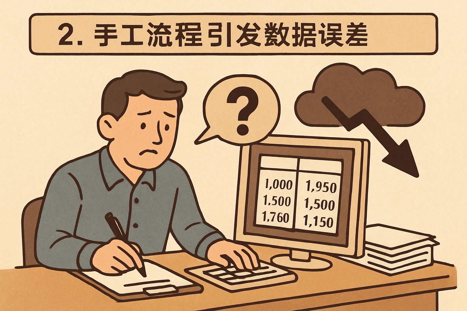 2. 手工流程引发数据误差