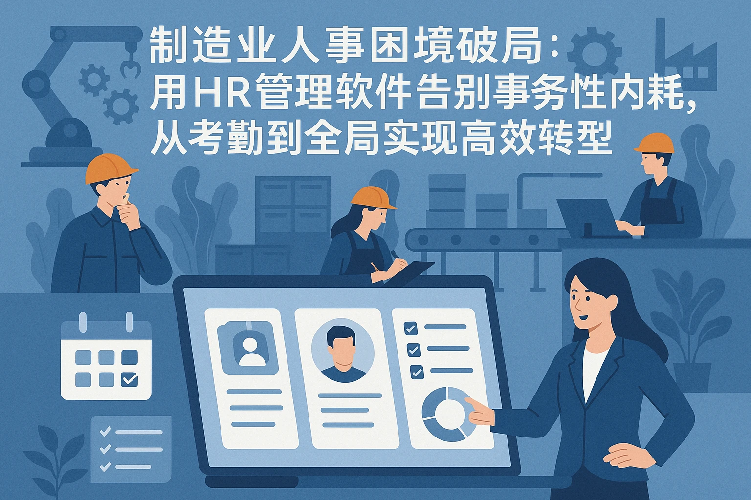 制造业人事困境破局:用HR管理软件告别事务性内耗,从考勤到全局实现高效转型