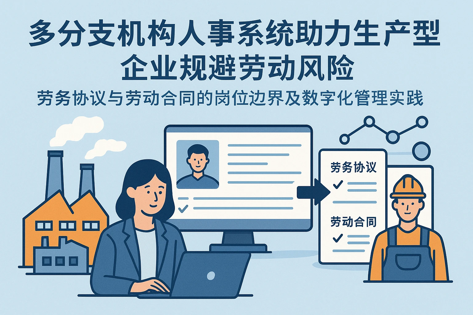 多分支机构人事系统助力生产型企业规避劳动风险：劳务协议与劳动合同的岗位边界及数字化管理实践