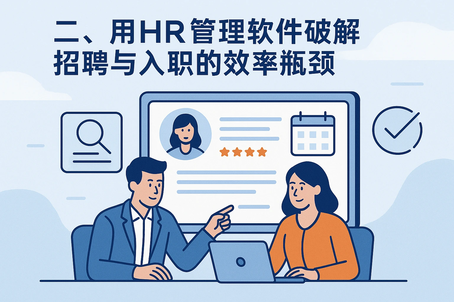二、用HR管理软件破解招聘与入职的效率瓶颈
