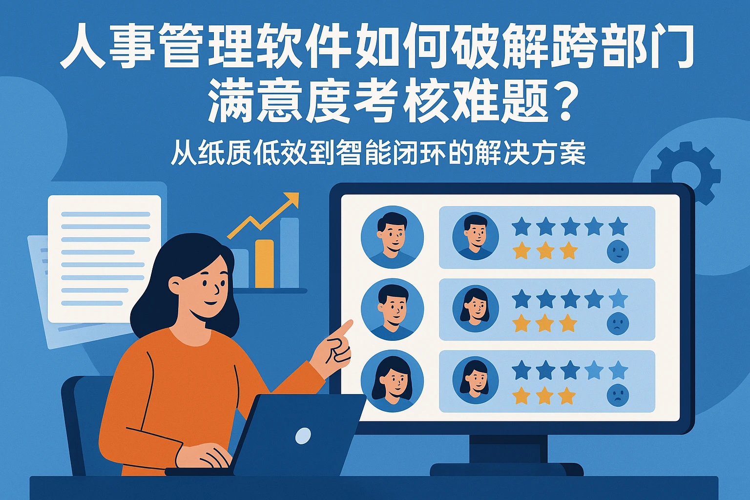 人事管理软件如何破解跨部门满意度考核难题?从纸质低效到智能闭环的解决方案