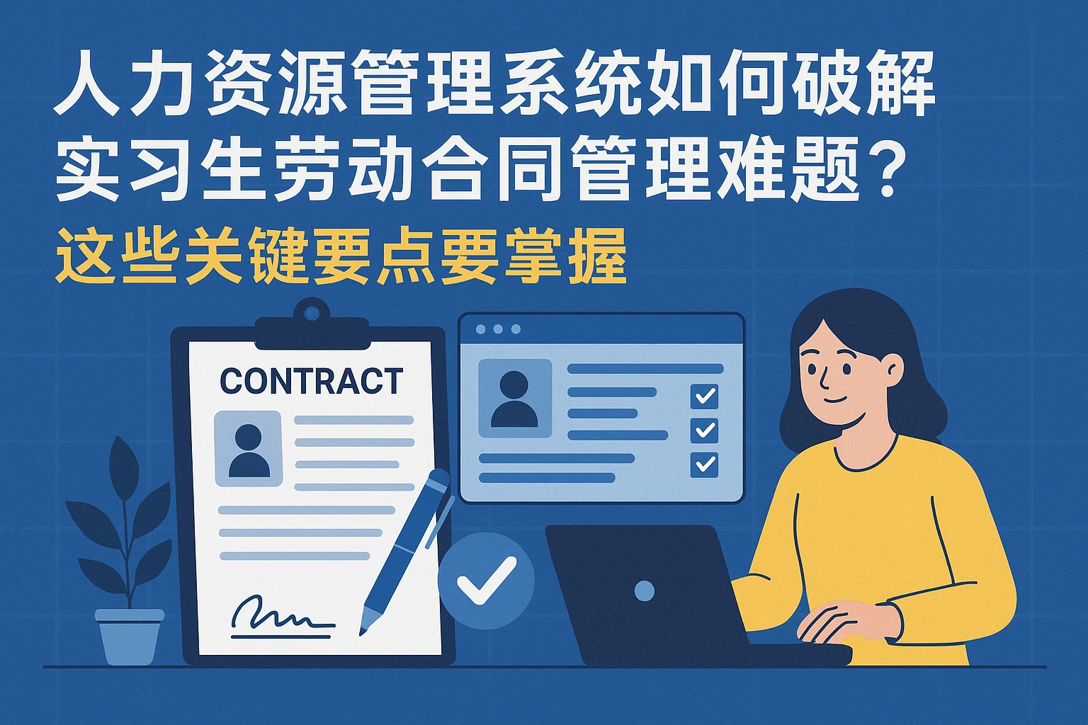 人力资源管理系统如何破解实习生劳动合同管理难题?这些关键要点要掌握