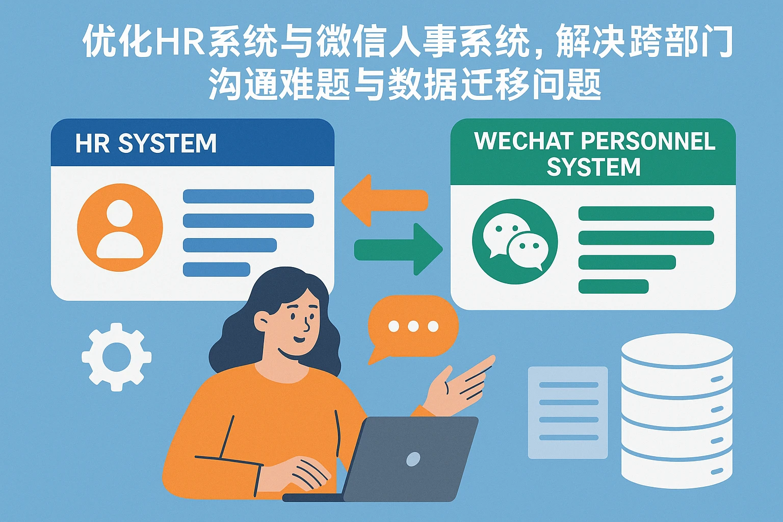 优化HR系统与微信人事系统，解决跨部门沟通难题与数据迁移问题