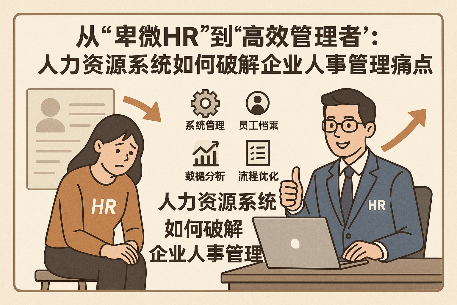 从“卑微HR”到“高效管理者”：人力资源系统如何破解企业人事管理痛点？