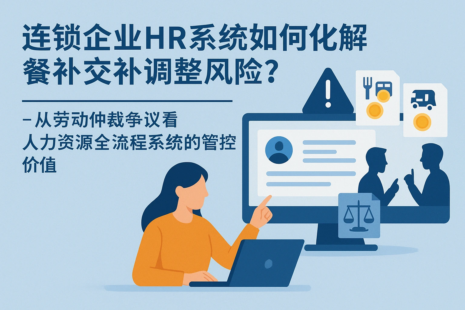 连锁企业HR系统如何化解餐补交补调整风险?——从劳动仲裁争议看人力资源全流程系统的管控价值