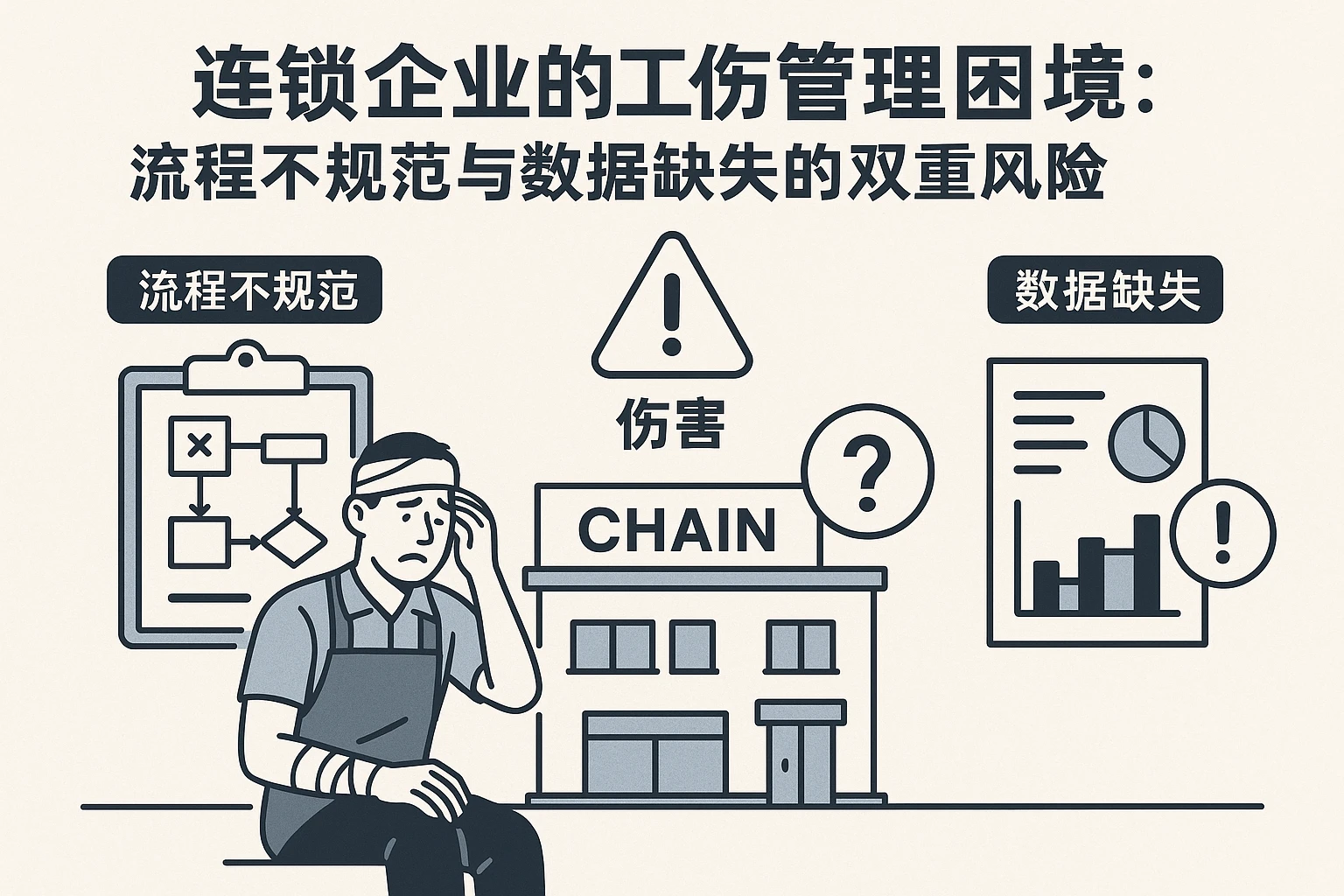 2. 连锁企业的工伤管理困境:流程不规范与数据缺失的双重风险