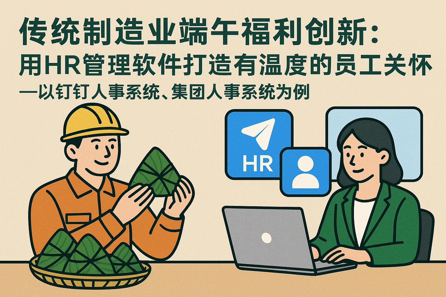 传统制造业端午节福利创新:用HR管理软件打造有温度的员工关怀——以钉钉人事系统、集团人事系统为例