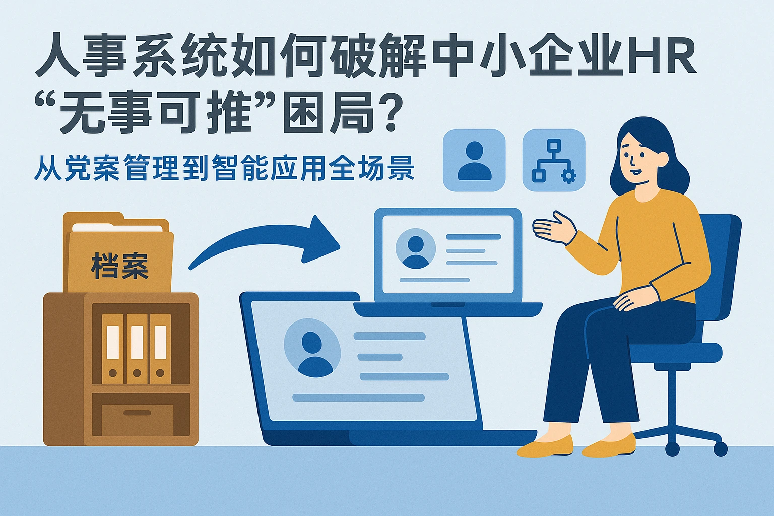 人事系统如何破解中小企业HR“无事可做”困局?从档案管理到智能应用的全场景解决方案