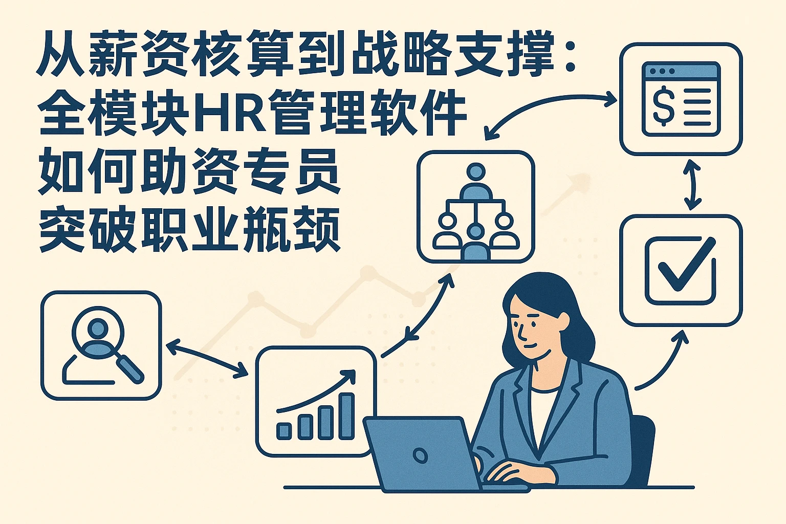 从薪资核算到战略支撑:全模块HR管理软件如何助力薪资专员突破职业瓶颈