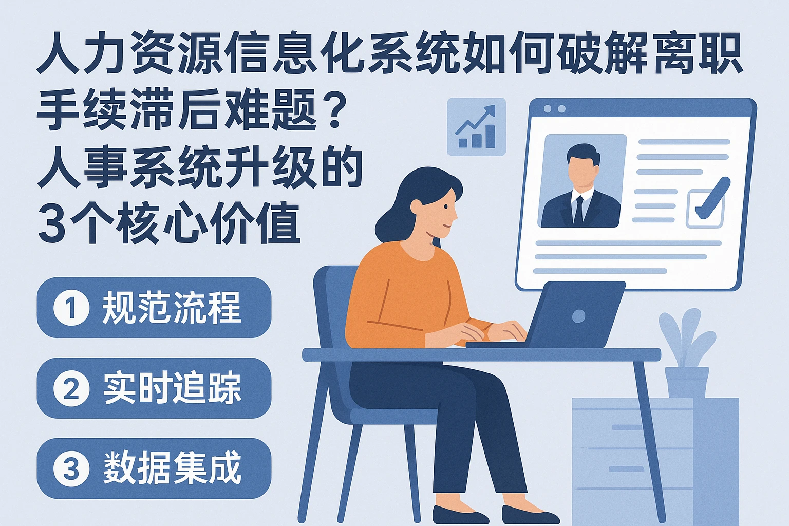 人力资源信息化系统如何破解离职手续滞后难题？人事系统升级的3个核心价值
