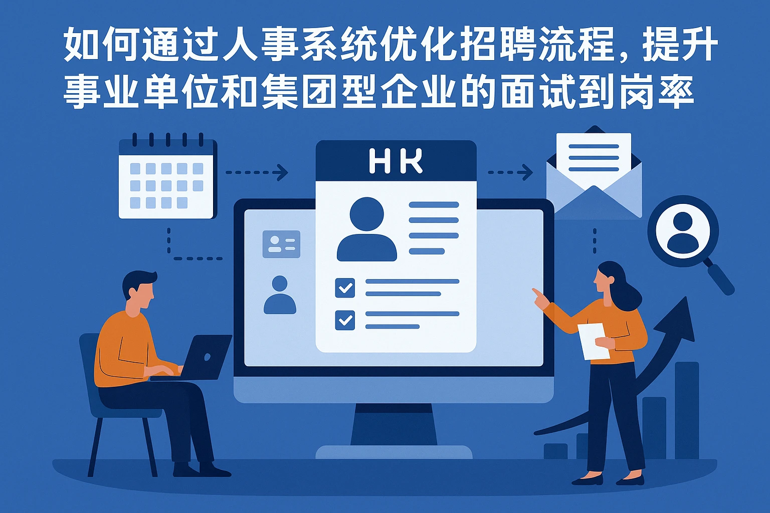 如何通过人事系统优化招聘流程,提升事业单位和集团型企业的面试到岗率