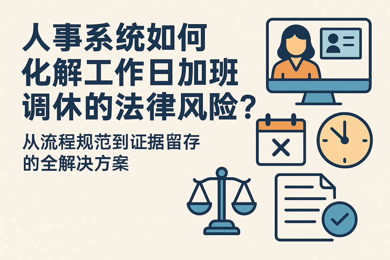 人事系统如何化解工作日加班调休的法律风险？——从流程规范到证据留存的全解决方案