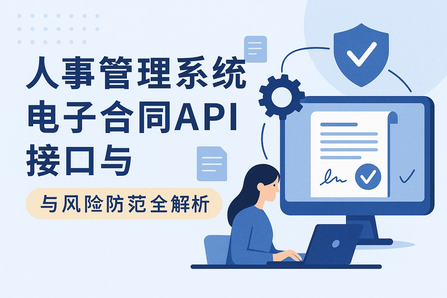 人事管理系统电子合同API接口与风险防范全解析