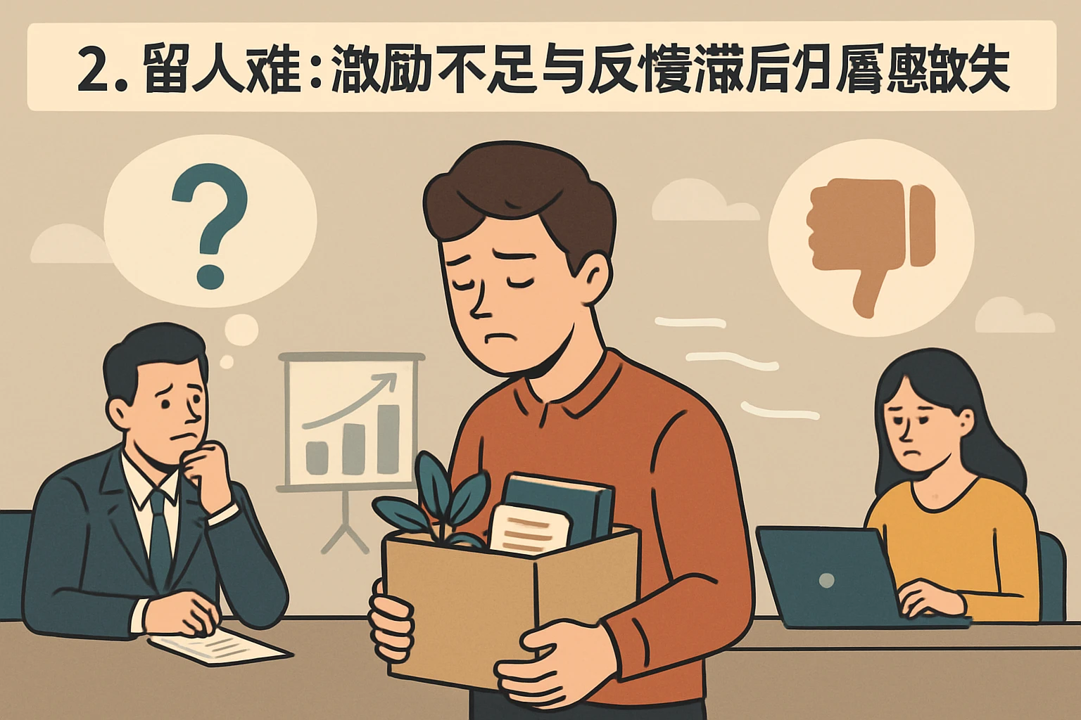 2. 留人难：激励不足与反馈滞后的归属感缺失