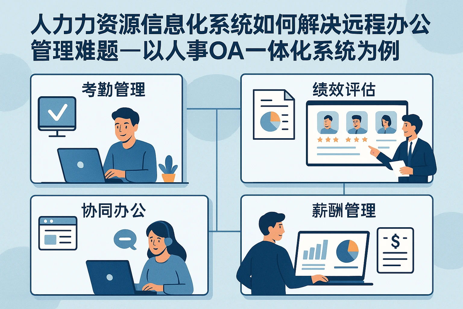 人力资源信息化系统如何解决远程办公管理难题——以人事OA一体化系统为例