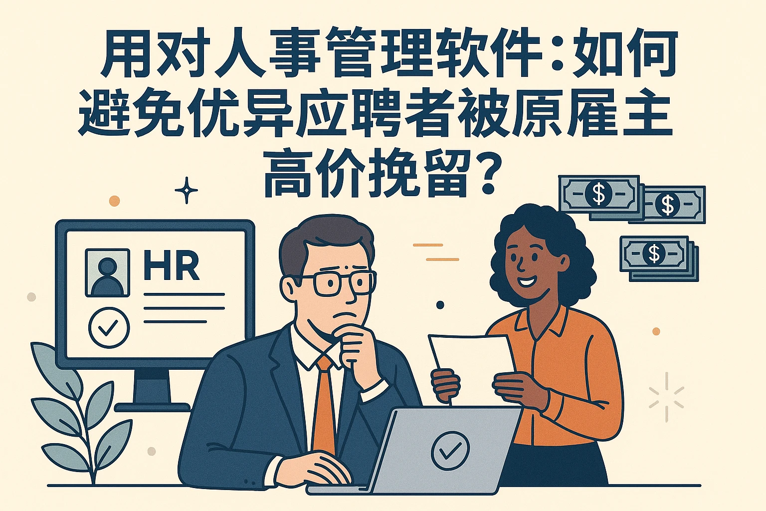 用对人事管理软件：如何避免优异应聘者被原雇主高价挽留？
