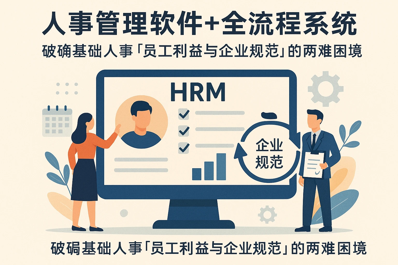 人事管理软件+全流程系统：破解基础人事“员工利益与企业规范”的两难困境