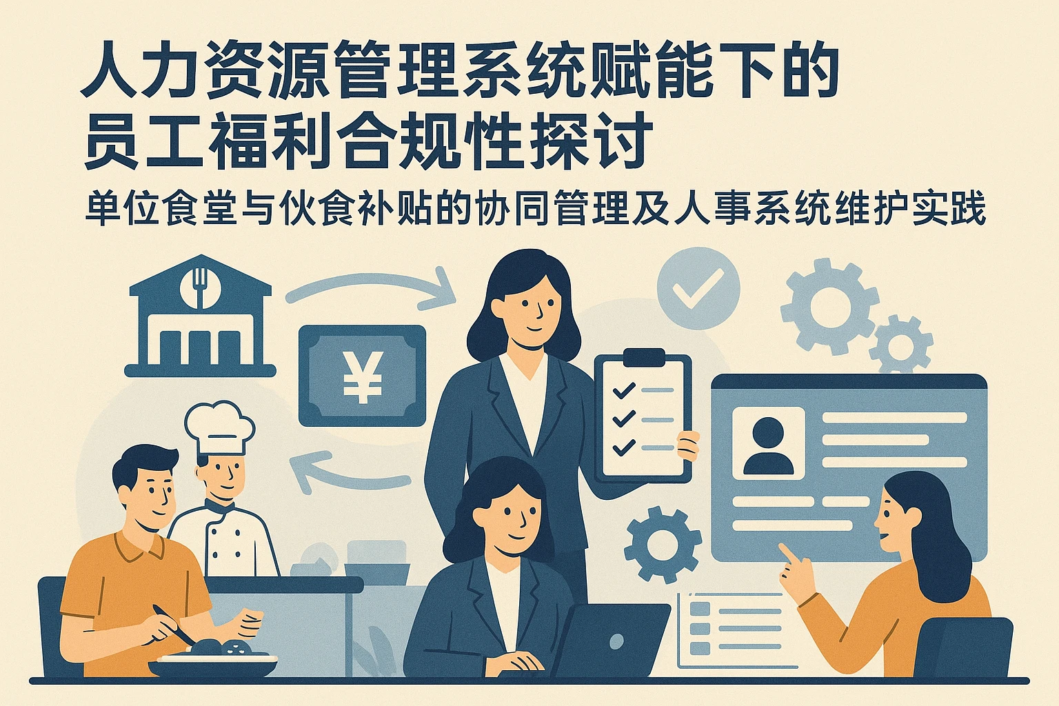 人力资源管理系统赋能下的员工福利合规性探讨——单位食堂与伙食补贴的协同管理及人事系统维护实践