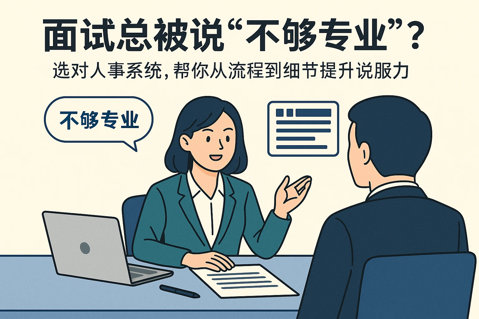 面试总被说“不够专业”?选对人事系统,帮你从流程到细节提升说服力