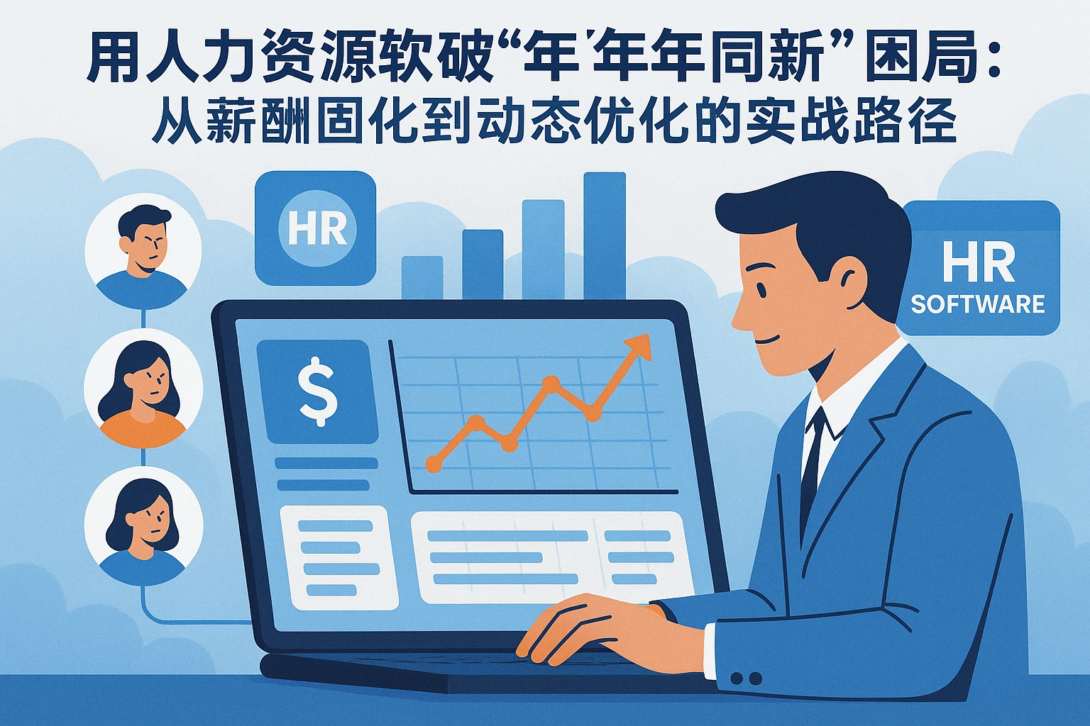 用人力资源软件破解“年年同薪”困局：从薪酬固化到动态优化的实战路径