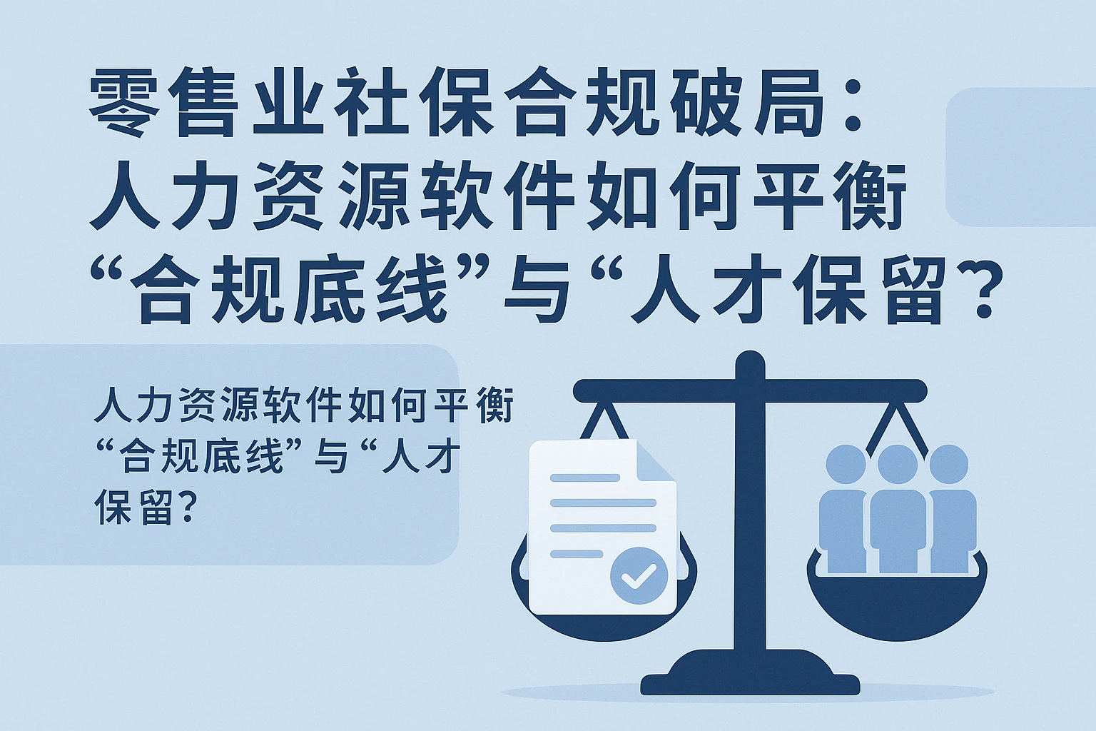零售业社保合规破局：人力资源软件如何平衡“合规底线”与“人才保留”？