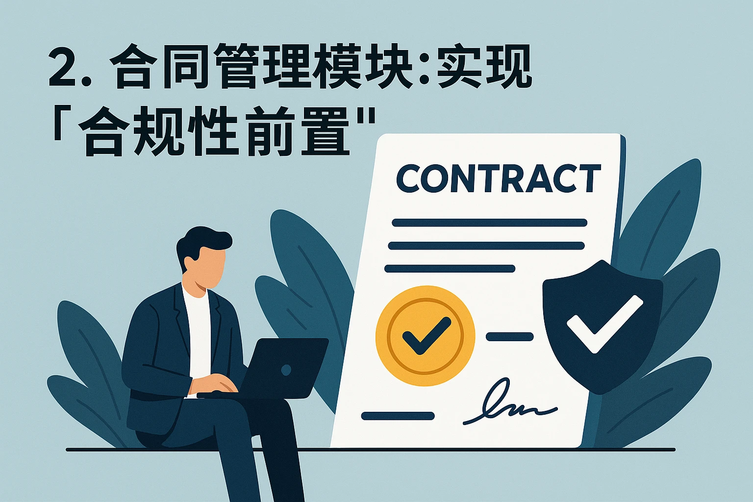 2. 合同管理模块:实现“合规性前置”
