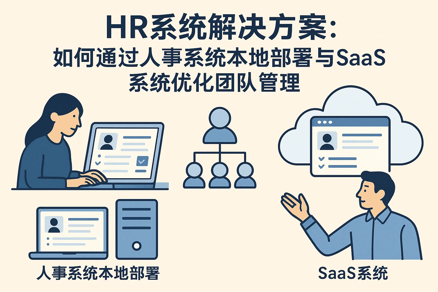 HR系统解决方案：如何通过人事系统本地部署与SaaS系统优化团队管理