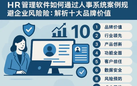 HR管理软件如何通过人事系统案例规避企业风险：解析十大品牌价值