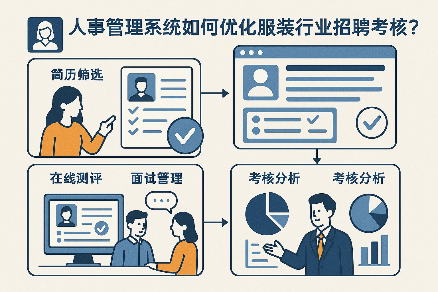 人事管理系统如何优化服装行业招聘考核?以国企人力资源系统逻辑为参考