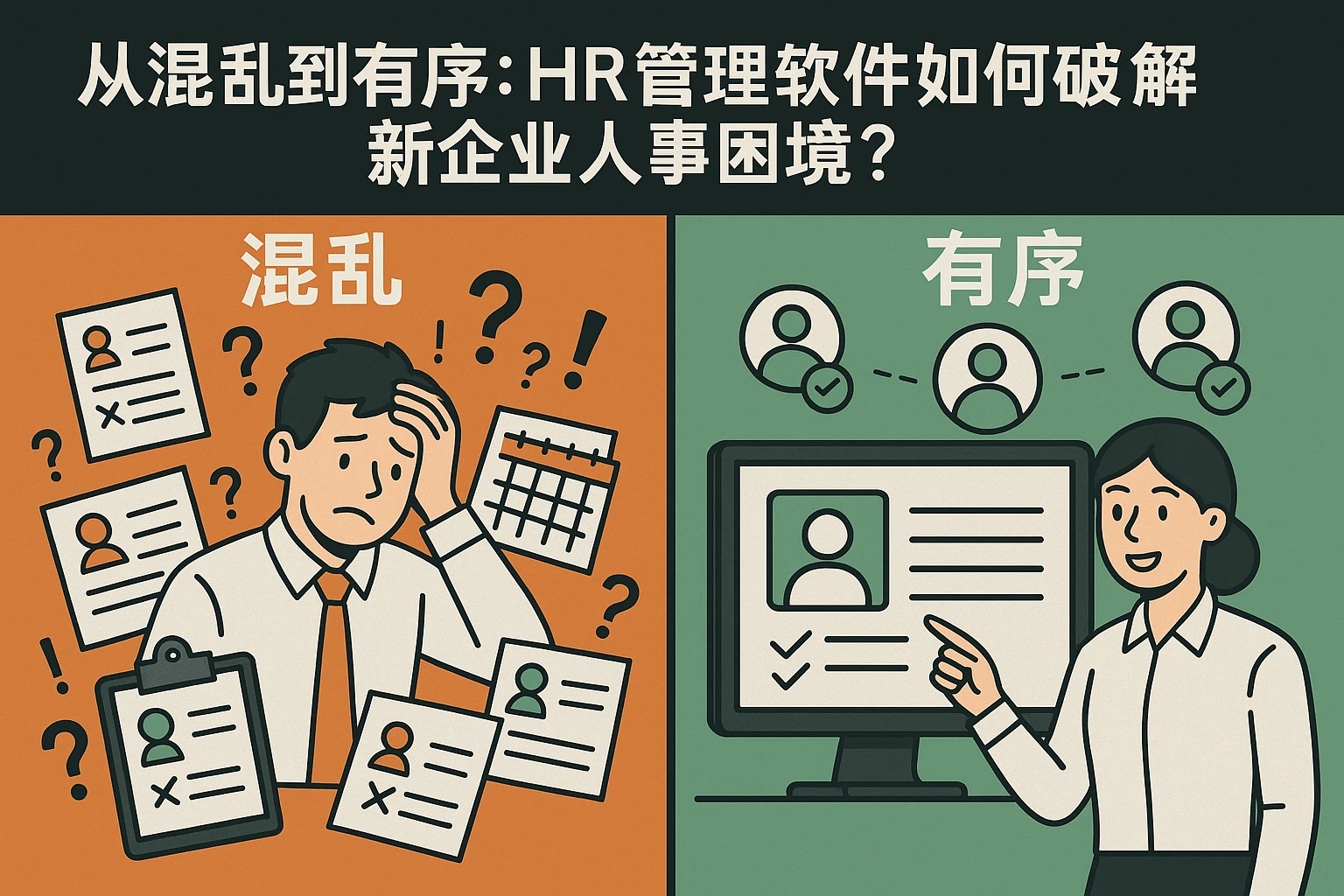 从混乱到有序：HR管理软件如何破解新企业人事困境？