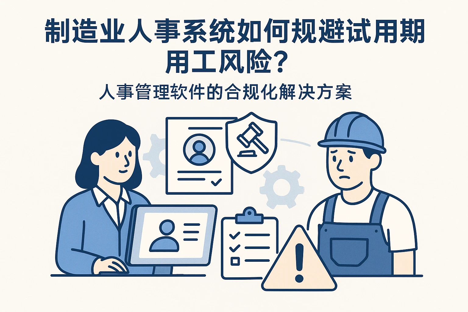 制造业人事系统如何规避试用期用工风险?人事管理软件的合规化解决方案