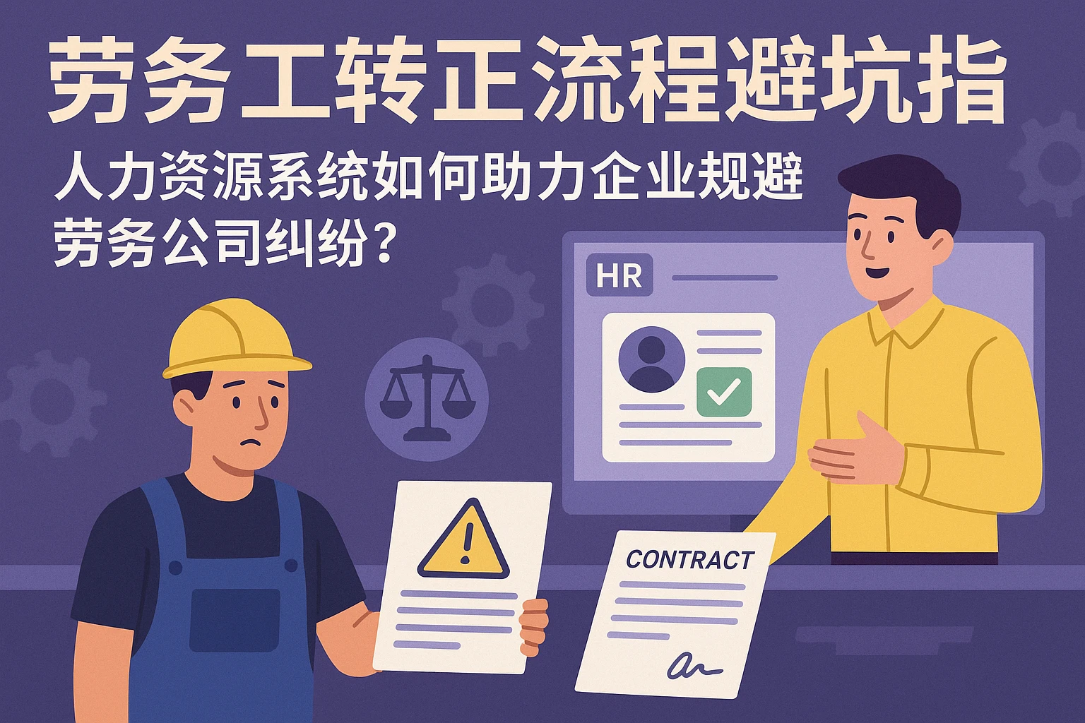 劳务工转正流程避坑指南:人力资源系统如何助力企业规避劳务公司纠纷?