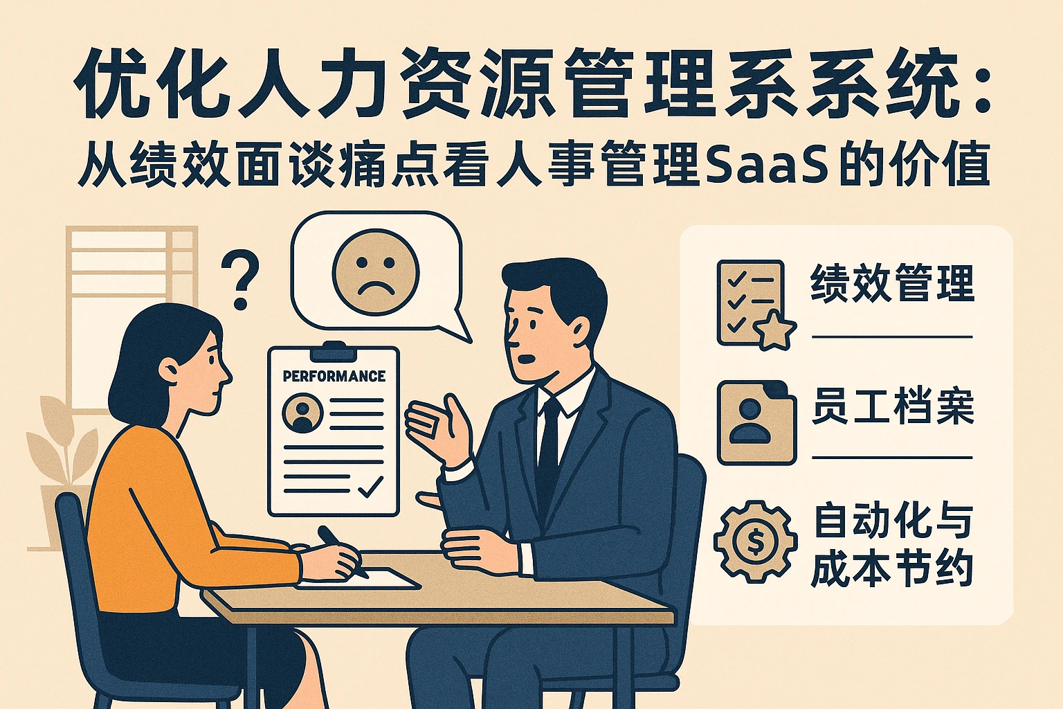优化人力资源管理系统：从绩效面谈痛点看人事管理SaaS的价值