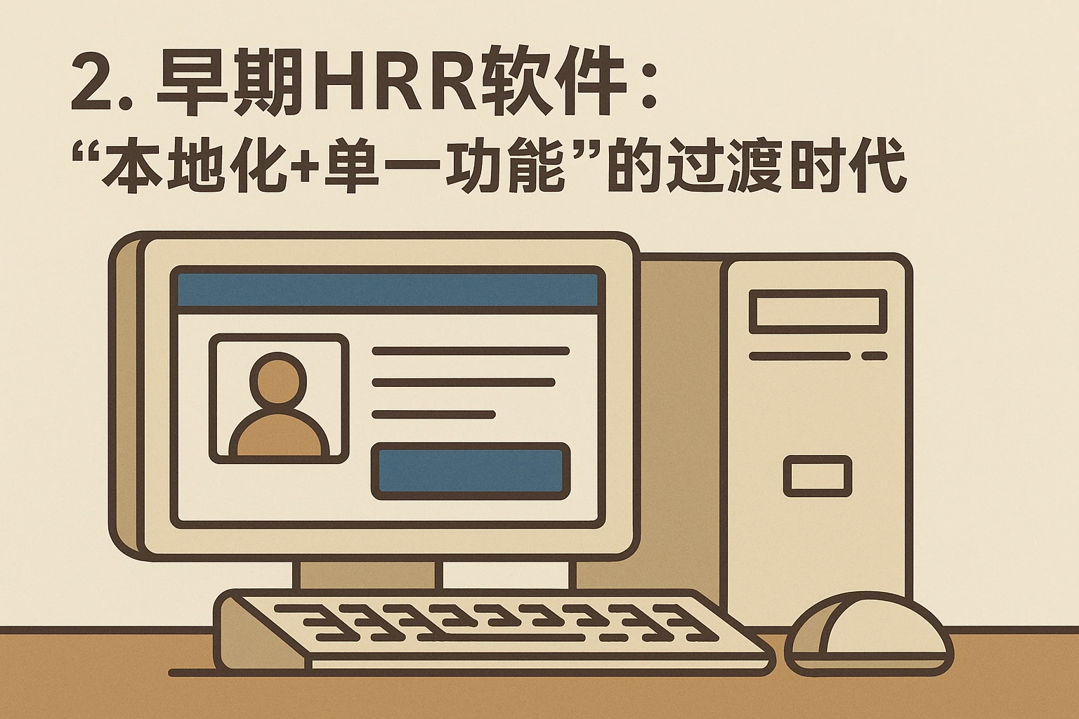 2. 早期HR软件:“本地化+单一功能”的过渡时代