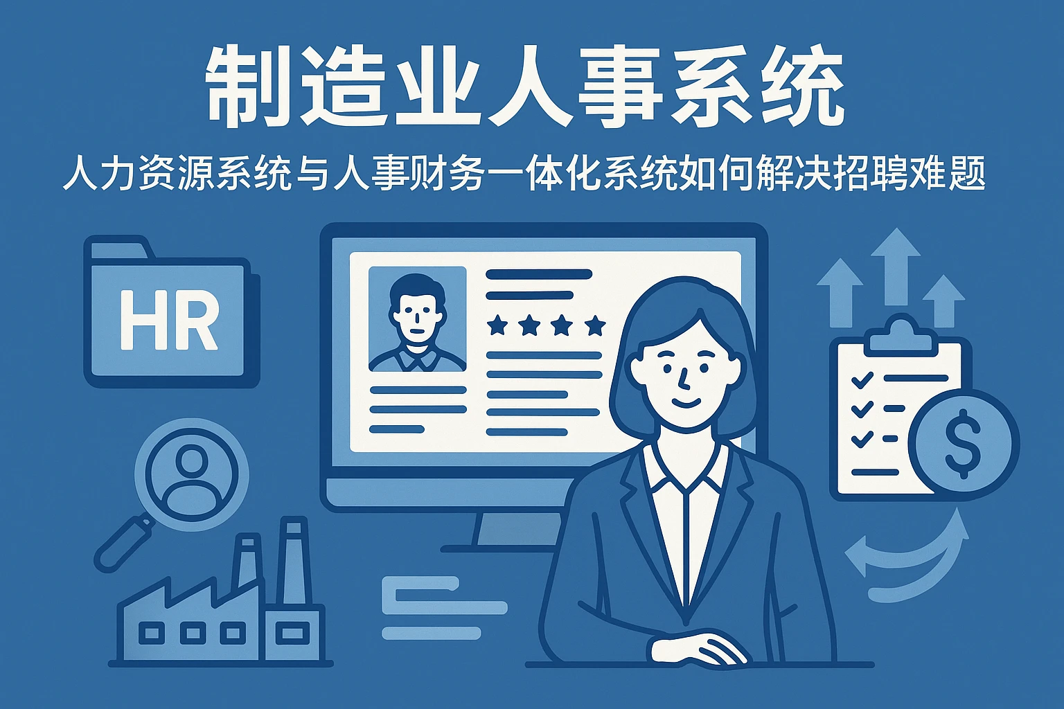 制造业人事系统：人力资源系统与人事财务一体化系统如何解决招聘难题