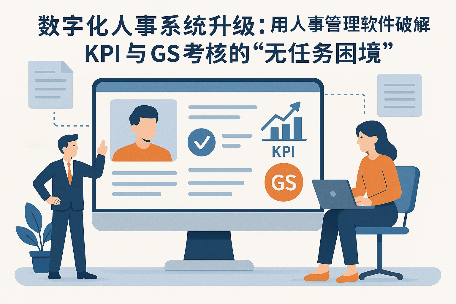 数字化人事系统升级：用人事管理软件破解KPI与GS考核的“无任务困境”