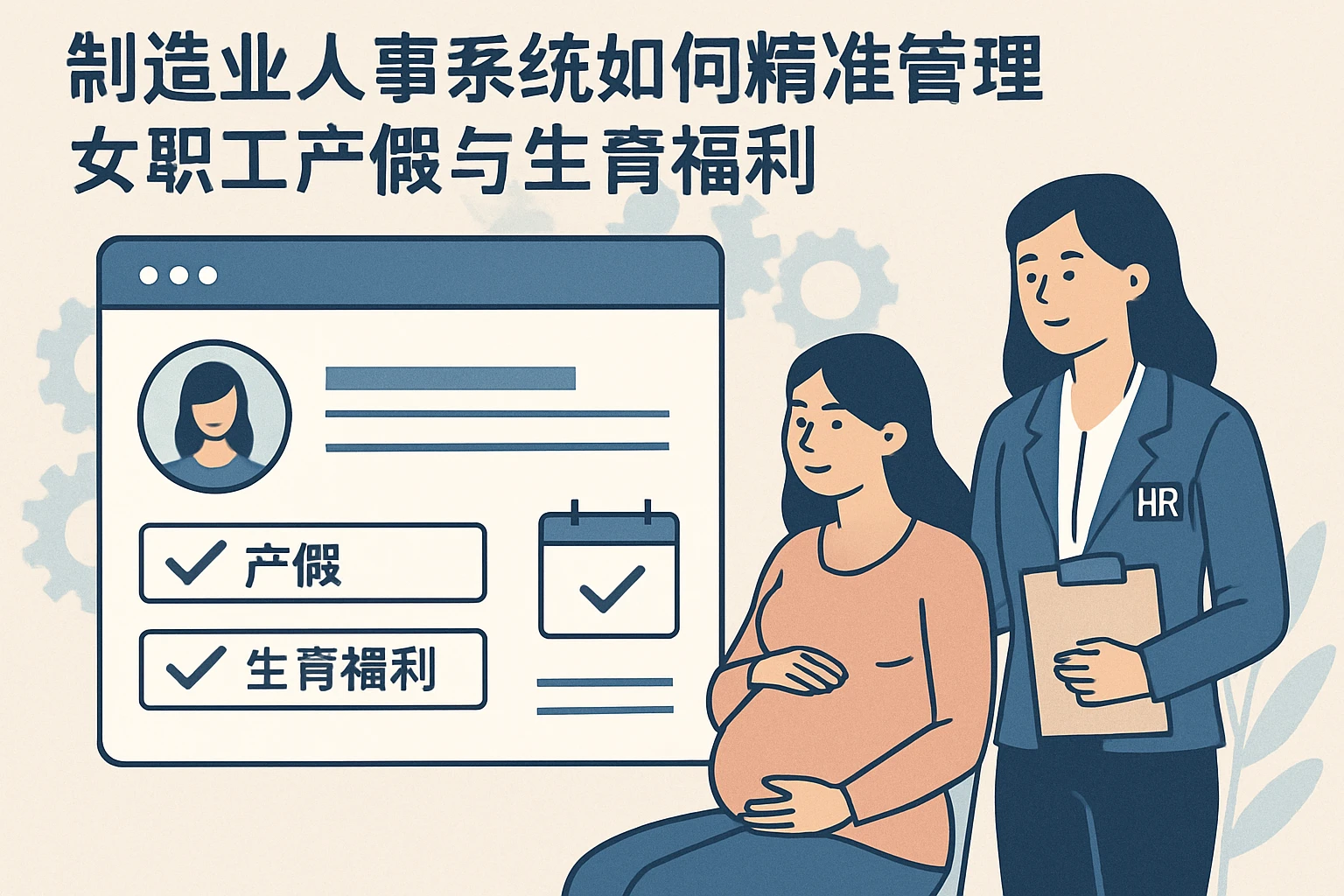制造业人事系统如何精准管理女职工产假与生育福利