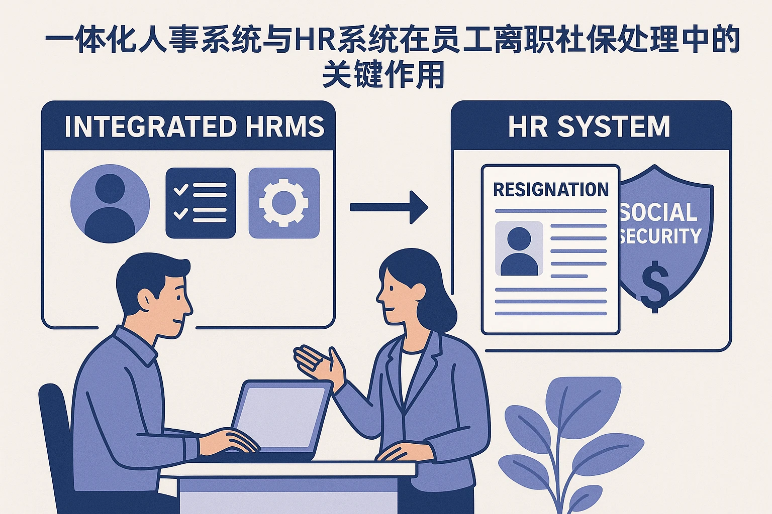 一体化人事系统与HR系统在员工离职社保处理中的关键作用