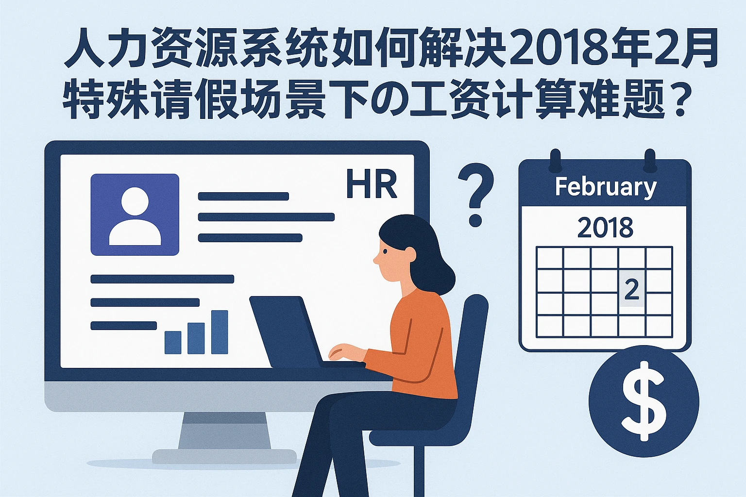 人力资源系统如何解决2018年2月特殊请假场景下的工资计算难题？