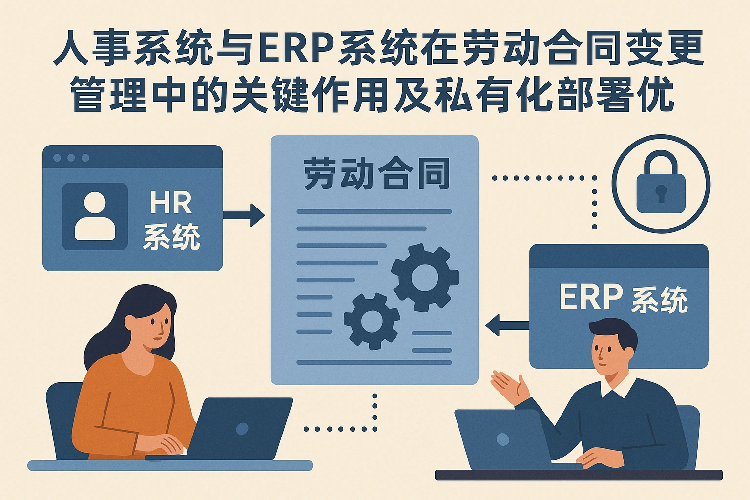 人事系统与ERP系统在劳动合同变更管理中的关键作用及私有化部署优势