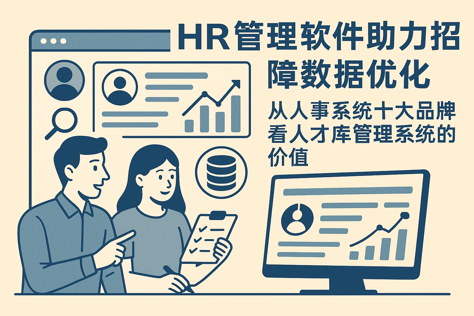 HR管理软件助力招聘数据优化：从人事系统十大品牌看人才库管理系统的价值