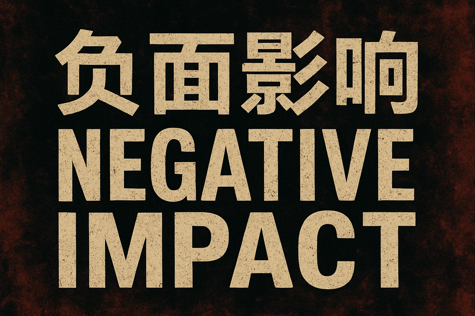 负面影响