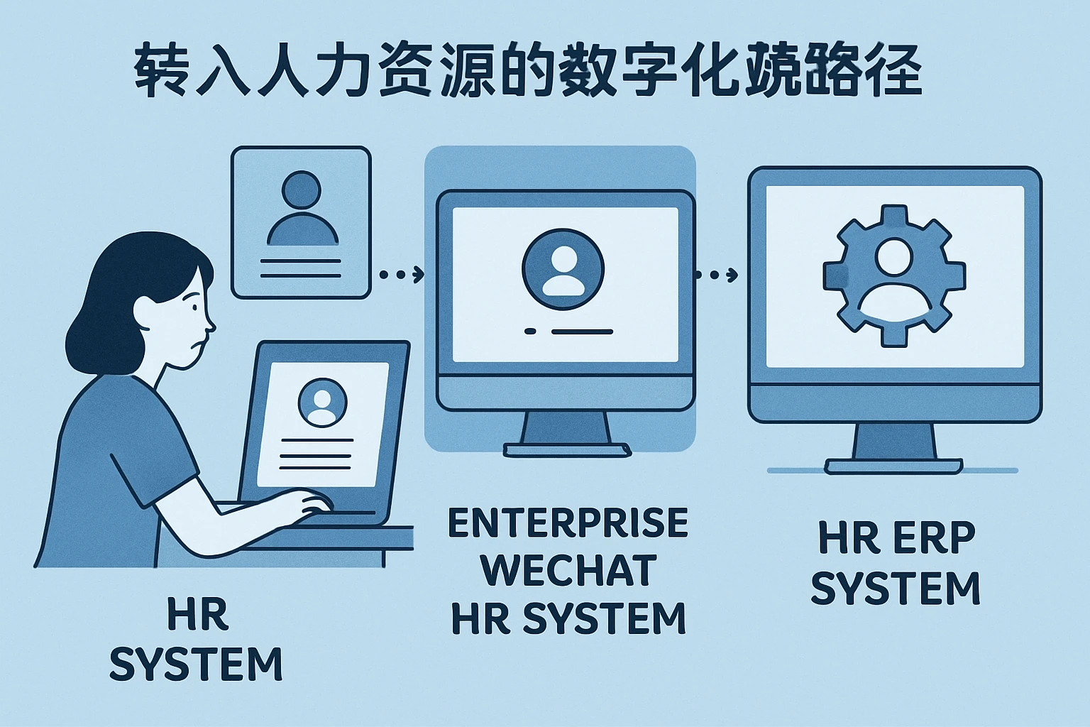 HR系统、企业微信人事系统与人事ERP系统:转行人力资源的数字化路径