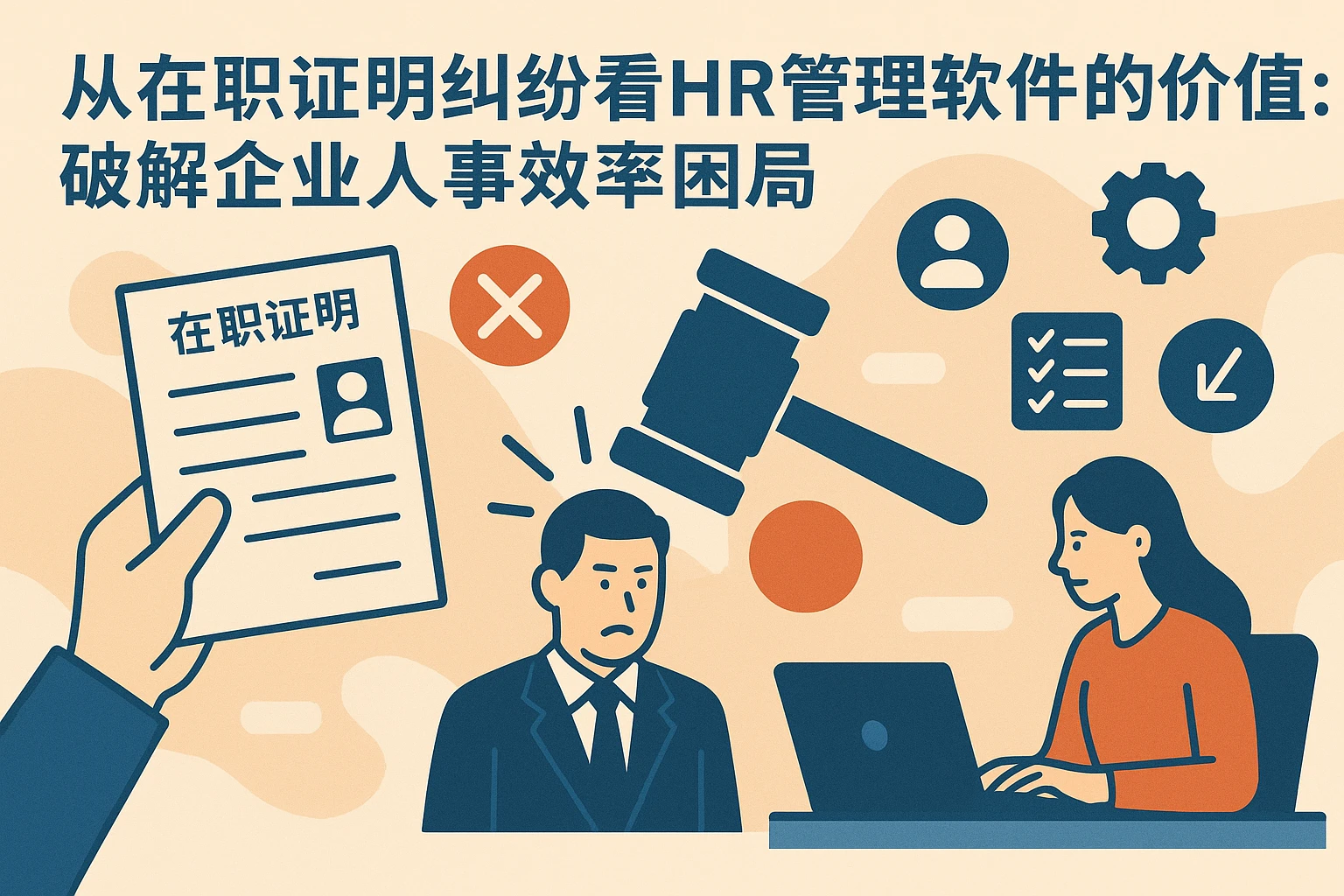 从在职证明纠纷看HR管理软件的价值：破解企业人事效率困局
